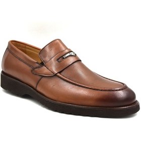 Resim Fosco 2893 İçi Dışı Hakik Deri Eva Hafif Taban Erkek Ayakkabı Taba Taba 