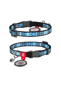Resim Collar Qr Pasaportlu Ethno Kedi Boyun Tasması Çok Renkli 20-30 CM 