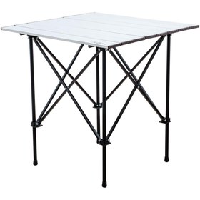 Resim Katlanabilir Alüminyum Kamp ve Piknik Masası - Akordion - Silver - (54024) 