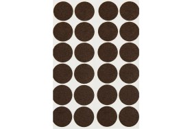 Resim Tek Yapışkanlı Sessiz Mobilya Masa Sandalye Parke Zemin Ayak Koruyucu Keçe Seti 20 mm (100'LÜ Paket) 