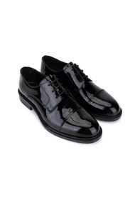 Resim Tamer Tanca Erkek Hakiki Deri Siyah Rugan Klasik Ayakkabı 424 104 Erk Ayk Sk25-26 Sıyah Rgn Siyah Rugan 