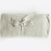 Resim Organik Triko Pike Battaniye Gri Gri 