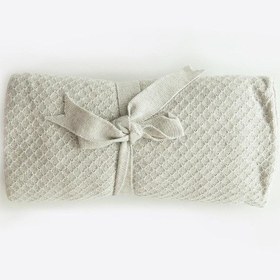 Resim Organik Triko Pike Battaniye Gri Gri 