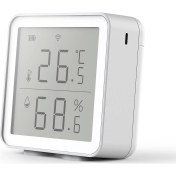 Resim Moveevo Akıllı Wifi Sıcaklık Ve Nem Sensörü, Uzak İzleme, Uyarı Fonksiyonu, Alexa/siri Uyumlu, Beyaz Pil Dahil Değil 