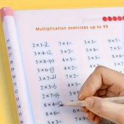 Resim 46 Sayfalık Çarpma ve Bölme Alıştırması Çalışma Kitabı - Öğrenciler İçin Beyaz Matematik Egzersiz Defteri, Çarpım Tabloları ve İlerleme Takibi ile Çarpım Bilgisi ve Akıcılık Geliştirme 
