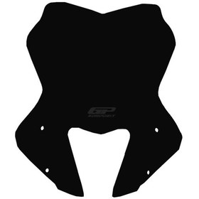 Resim GP Kompozit Yamaha MT-09 2017-2020 Uyumlu Ön Cam Siyah 32 cm 
