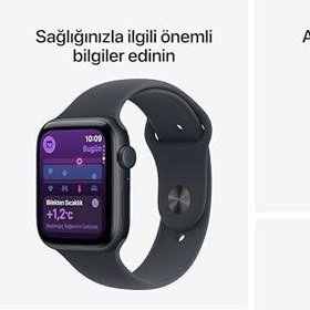 Resim Apple Watch SE 3 GPS + Cellular 44 mm Yıldız Işığı Alüminyum Kasa Akıllı Saat ve Yıldız Işığı Spor Kordon - M/L. Fitness ve Uyku Takibi, Kalp Atış Hızı Takibi, Hep Açık Ekran, Suya Dayanıklı Tasarım 