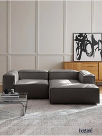 Resim Mobilya Stant Most Mollis Plus Sağ Köşe 2 Modül Köşe 41 Koyu Antrasit Keten Kumaş Yumuşak Sünger(EVİNİZE TESLİM) 