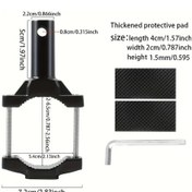 Resim Hightower 1 Adet Siyah Alaşımlı Dayanıklı Motosiklet Şok Emici Uzatma Braketi, Evrensel Uyumlu 
