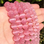 Resim Doğal Aytaşı Pembe Kedi Gözü Yuvarlak Boncuklar Takı Yapımı Kendin Yap Bileklik Kolye Aksesuarları - 91/61/46/36 Parça Boncuk Assorti Paketi 