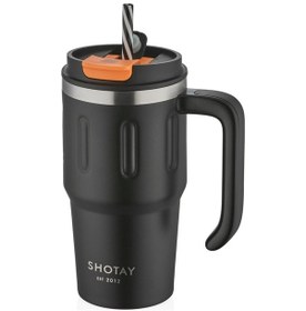 Resim Shotay Kulplu Unisex Matara 680 Ml. Sht-st-8169-1 Siyah 