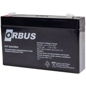 Resim Orbus 6 V 7 Ah 150*34*94 Mm Kuru Akü. Pil Akü B.B Battery
