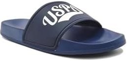 Resim U.S. Polo Assn. Erkek Terlik, Lacivert, 42 Numara, Kısa Topuklu (1-4 cm), Düz Topuklu, Günlük Kullanım, Düz Desen, Dokuma Kumaş 42 EU 