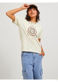 Resim Jack&jones Jjxx Oversize Minimalist Kadın Tişört - Kısa Kol Kemik 
