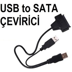 Resim 2.5 Inç Sata To Usb Hdd Çevirici Dönüştürücü Kablo 