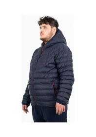 Resim Maraton Sportswear Büyük Beden Erkek Kapşonlu Uzun Kol Basic Darkblue Mont 21874-darkblue Koyu Mavi 