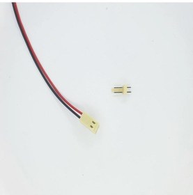 Resim Sanec 2,54mm 2 Pin 2510 Kablolu Dişi Konnektör + 180d Erkek Pcb Tipi 30cm - 0,50mm - Çift Taraflı 