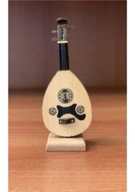 Resim Minyatür Ud Masaüstü Hediyelik Enstrüman 