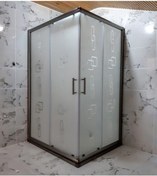 Resim ÖZELDUS Özelduş 90*90 Cm 5 Mm Bronz Profil Desenli Cam 