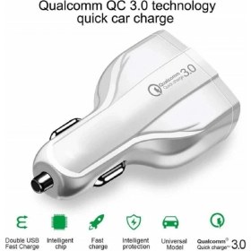 Resim Nuancheng Araç Şarj Cihazı Qc3 0 Araç Şarj Cihazı Çift USB Hızlı Şarj Cihazı 30W Type-C Araç Şarj Cihazı (Yurt Dışından) 