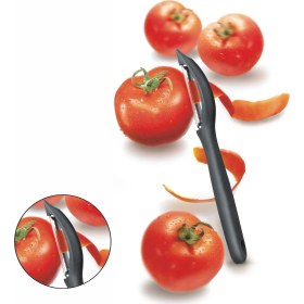 Resim Lirazon 2'li Soyacak Set, Siyah Meyve Sebze Soyacağı, Dik ve Yan Soyma Seti, Paslanmaz Kaliteli Bıçaklı 