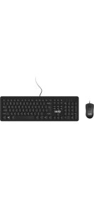 Resim Izoly KM9400 Q-F Klavye Mouse Kablolu Sıyah 