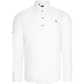 Resim G783 Dewberry Hakim Yaka Erkek Gömlek-beyaz Beyaz 