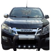 Resim Isuzu D-max 2012-2017 Araca Özel Kaput Rüzgarlığı A+ Pianoblack 4mm 