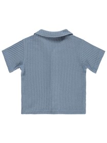 Resim Civil Boys Basic Waffle 2-5 Yaş Gömlek - Mavi - Açık İndigo / 5-6 Yaş 