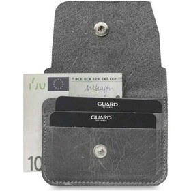 Resim Guard Gri Crazy Patlı Kartlık Hakiki Deri Erkek / Kadın P5227 Gri 