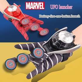 Resim 6 adet MARVEL Spider-Man ve Captain America ve Iron Man Kostümü Seti, Launcher, Eldiven ve diğer aksesuarları içerir, Rol Yapma Aksesuarları, Halloween ve Noel için mükemmel, Pil Olmadan 