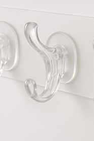 Resim 2 Adet Şeffaf Duvar Askısı 5’li Set – İz Bırakmayan, Güçlü Yapışkanlı, Delmeden Montaj, Kapı Arkası, Banyo ve Mutfak İçin Şeffaf Organizer Kanca Askılık 