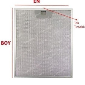 Resim Simfer Uyumlu Ankastre Aspiratör Davlumbaz Alüminyum Yağ Filtresi - 402119604 