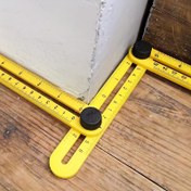 Resim 1 Adet Çok Fonksiyonlu 4 Katlanır ABS Plastik Cetvel - Çift Ölçekli CM/İNÇ ile Çok Açılı ve Dört Taraflı Ölçüm Aracı, DIY için Ergonomik Tutuş, Marangozluk, Terzilik - Taşınabilir Kompakt Tasarım, Marangozluk Gereçleri | İşlevsel Ölçüm Aleti | Dayanıklı Ölçüm Aracı 