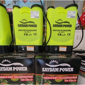 Resim Toptancı Amca 16 Litre Akülü Basınçlı İlaçlama Pompası Sırt Tipi Şarjlı Pülverizatör 10 Metre Atış 