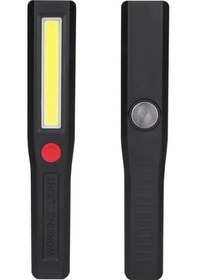 Resim Mıknatıslı Masa Çalışma Oto Tamir Kamp Lambası Cob Led El Feneri Pilli Evet 