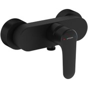 Resim VitrA Artema Root Round A4272636 Duş Bataryası, Mat Siyah 