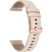 Resim Garmin Venu/sq/sq 2/2 Plus İçin Saat Kayışı, Gül Altın Tokalı 20 Mm Hakiki İnek Derisi Kayış 