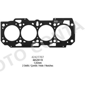 Resim OTO CONTA 42427707 SİLİNDİR KAPAK CONTASI 2 DELİK DOBLO 1.9D ÇELI 