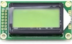 Resim 0802a 2x8 Yeşil Karakter Lcd Modül Display Ekran 5v Siyah Yazı 8x2 8 X 2 Lcd Menü Yazı 