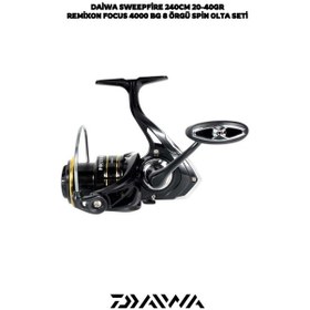 Resim Daiwa Sweepfire 240cm 20-40gr Remixon Focus Bg 4000 8 Örgü Spin Olta Seti Standart 