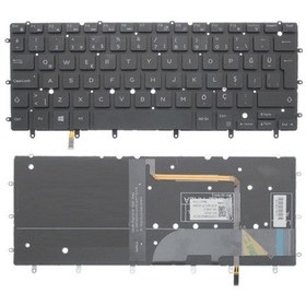 Resim Dell 5x28j, 05x28j, Gdt9f, 0gdt9f, Vc22n, 0vc22n Uyumlu Klavye Tuş Takımı Tuş Seti Işıklı Siyah Tr 