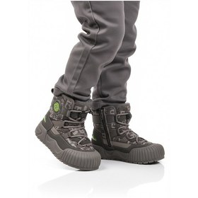 Resim Gri İçi Kürklü Soğuğa Dirençli Kaymaz Taban Erkek Çocuk Bot 22665 F Gri 