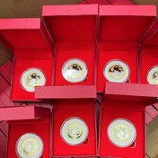 Resim 1 adet Kırmızı 40mm Yuvarlak Kutu, Dolgu ile Boş Paketleme Kutusu 
