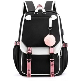 Resim Samdoo Erkek Çift Omuzlu Sırt Çantası, Oxford Kumaş, Büyük Kapasite, Günlük Kullanım, Spor Ve Okul İçin Siyah Yeni Model Çok Renkli 