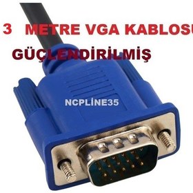 Resim 3 Metre Projeksiyon Tv Televizyon Bilgisayar Ara Kablosu 