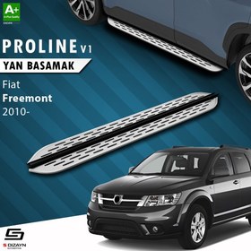 Resim S-Dizayn Fiat Freemont OEM Still Pro V1 Aluminyum Yan Basamak 183 Cm 2010-2020 