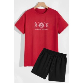 Resim Trendypassion Evren Temalı Şort T-Shirt Eşofman Takımı 