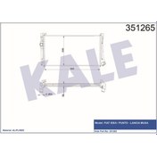 Resim KALE OTO Radyatör 351265 Radyatör Al/Pl/Brz Idea-Punto-Lancia Musa 