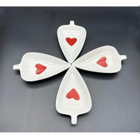 Resim 4 Adet Kalpli Yaprak Çerezlik Sosluk Reçellik 